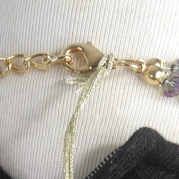 New Eye Candy Los Angeles two strands statement necklace 14 Kt gold plated - Picture 12 of 16